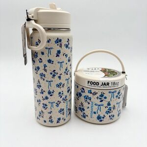 Hydrapeak Artisan Stainless Steel Insulated Water Bottle & Food Jar Set